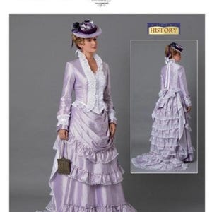 Butterick B6692 Misses Making History Victorian Boned Jacket and Maxi Skirt with Train Costume. Paper Sewing Pattern, New, Uncut, Factory Folded