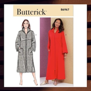 Sewing Pattern for Women and Women Plus Robes - Size XS S M L XL (4-22) or 1X 2X 3X 4X 5X (20W-38W) - UNCUT F/F - Butterick 6967 B6967