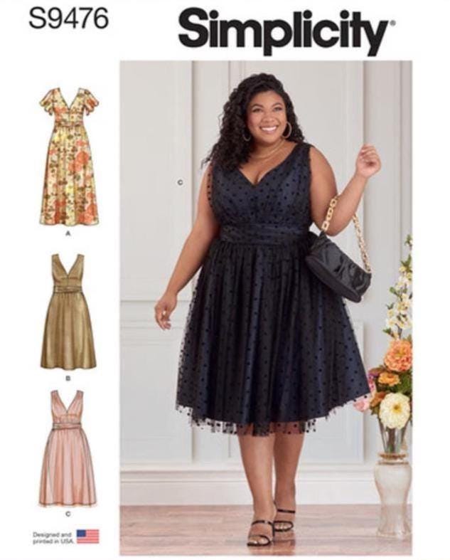 simplicity plus size formal dress patterns Simplicity 2338 Misses' & Plus Size Day to Evening Dresses