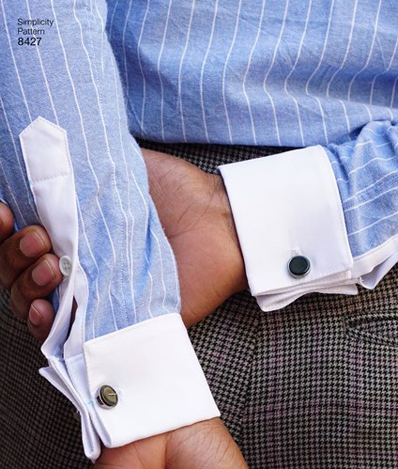 Men's Fitted Dress Shirts Sewing Pattern Simplicity 8427 Etsy