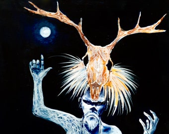 Shaman- moon ceremony for the Deer