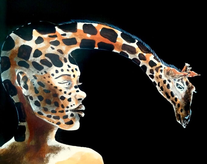 Feel the spirit freedom of  the Giraffe