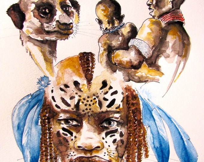 Protection ritual b y African shaman