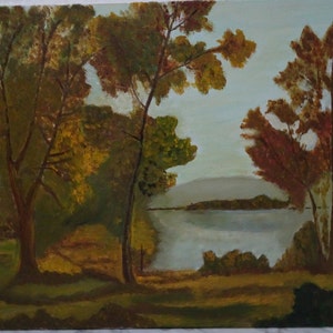 Oil painted landscape