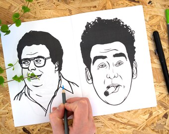 Seinfeld Colouring Book Pages George Costanza Larry David Adult Coloring