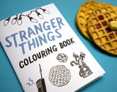 Stranger Things Colouring Book  •  Adult Colouring Book  •  Colouring Pages  •  Eleven  •  Eggos  •  The Upside Down  •  80's  •  Funny Gift