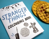 Le cose più strane colorazione libro • adulto colorazione prenotare colorazione pagine undici Eggos • • • l'Upside Down • 80 • regalo divertente