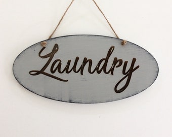 Laundry Sign, Laundry Room Sign, Laundry Room Decor, Laser Engraved Signs, Farmhouse Sign, Home Decor