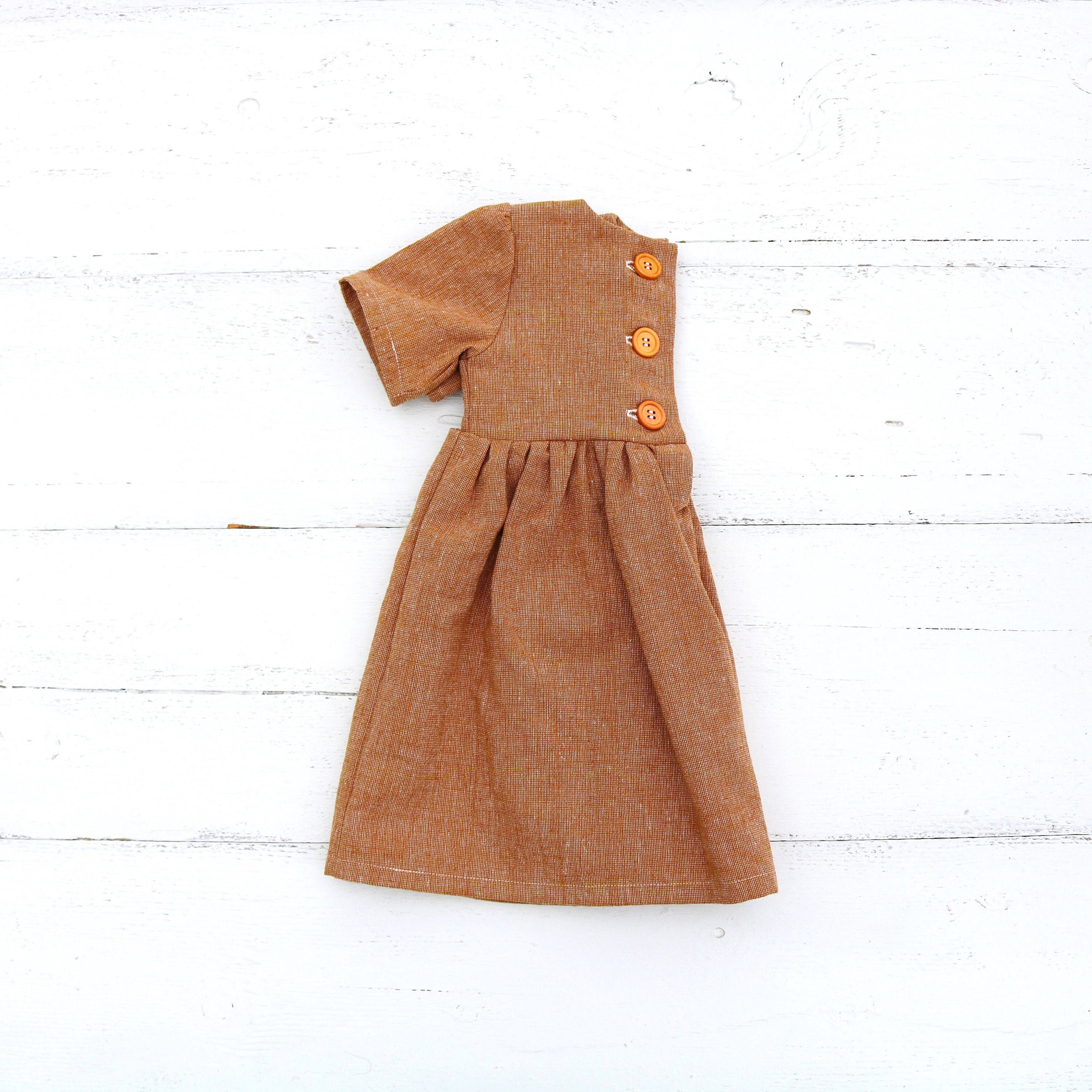 orange infant dress