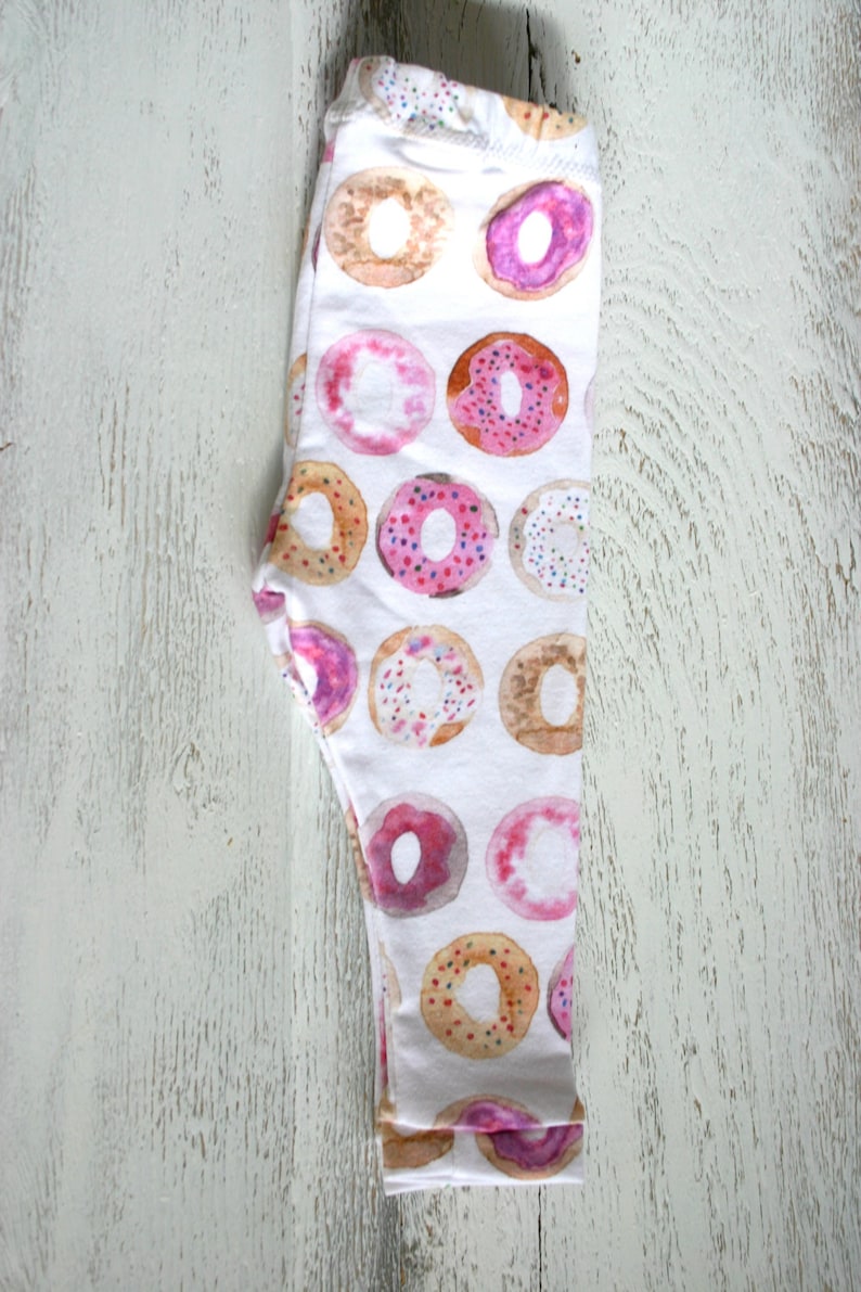 Donut Baby Leggings// Toddler Infant Leggings // Pink Etsy