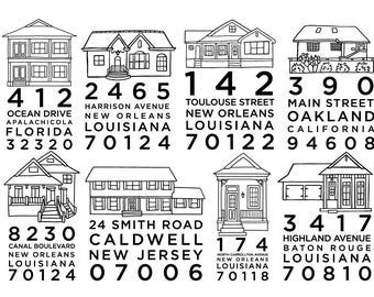 Custom House Stamp or Last Name Stamp Gift Certificate