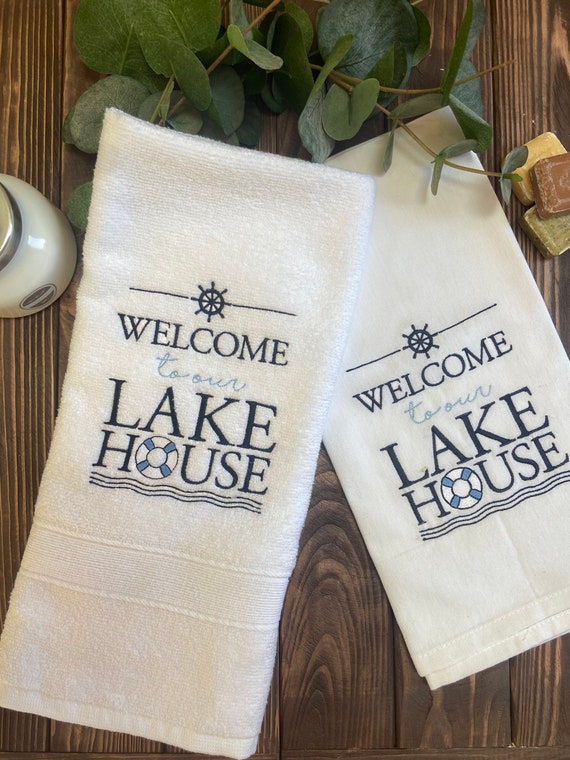 Lake house hand towels hotsell