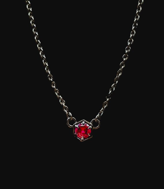 Dainty Ruby Necklace Gifts For Women Genuine - Genuine Ruby Pendants Dainty Ruby Necklace Gifts For Women Genuine - Genuine Ruby Pendants