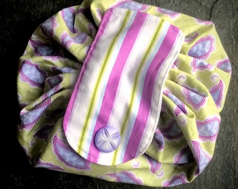 SET Drawstring makeup bag/Headband/Scrubbies