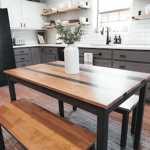 Solid wood counter height table set top