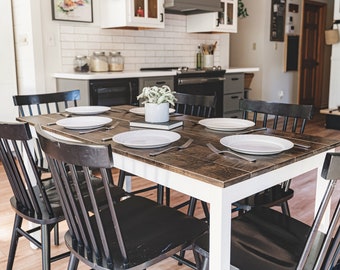 Farmhouse Dining Table Set Etsy