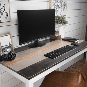 Solid Wood Desk | "The Rae" | Solid Maple with Tapered Metal Legs | Sustainably Sourced North American Hardwood