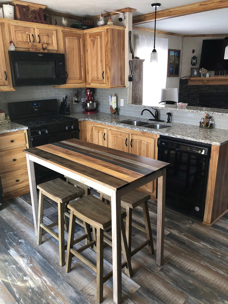 Counter add-on for tables and benches/stools with wood legs only image 2