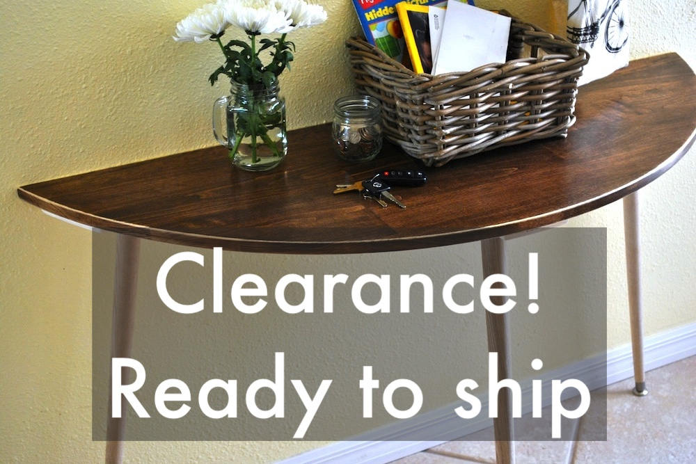 Clearance Half Moon Entryway Table Console Sofa Half Moon Entryway Table Console Sofa Semi Circle Entry