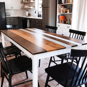 Solid Wood Dining Table | "The Willow | Large Kitchen Table | Sustainably Sourced North American Hardwood image 2