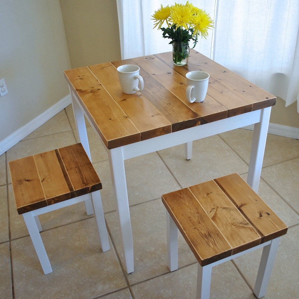 Farmhouse Breakfast Table Or Dining Set With Without Stools Farmhouse Breakfast Table Or Dining Set With Without Stools