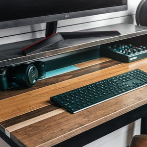 Solid Wood Monitor Stand: Custom Color Desk Riser image 6