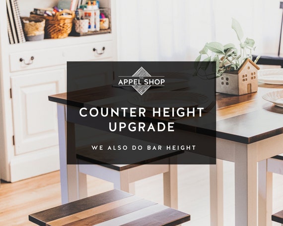Counter Or Bar Height Add On For Tables With Wood Legs Only Counter Or Bar Height Add On For Tables, How To Add Height A Table