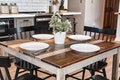 Square Dining Table | "The Westley" | Solid Wood Farmhouse Kitchen Table | Breakfast Table | Small Dining Table | Dinette