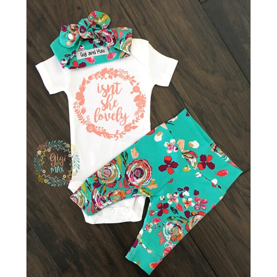 teal newborn outfit