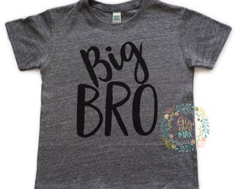 Big Bro tshirt big bro tshirt, little boy big brother shirt, pregnancy announcement big brother t shirt, I'm a big brother, new baby