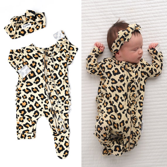 leopard baby sleeper