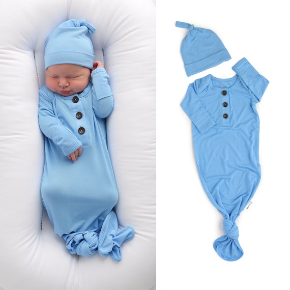 Newborn baby knotted gown Clearance