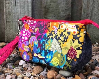 Patrón de bolso tipo V: Bolso pequeño con cremallera (patrón PDF)