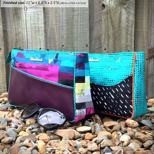 Carry All Flexi Clutch Pattern: Bag with Multiple Pocket Options (PDF Pattern)