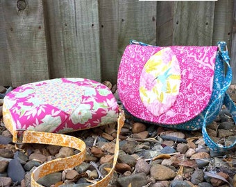 Patrón de bolso Peekaboo: Bolso pequeño de hombro con solapa (Patrón PDF)