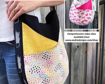 Patrón de bolso S&S: Bolso de hombro suave y holgado (patrón PDF)