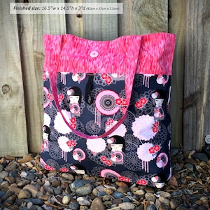 Reusable Grocery Bag Pattern: Market Tote Bag (PDF Pattern)