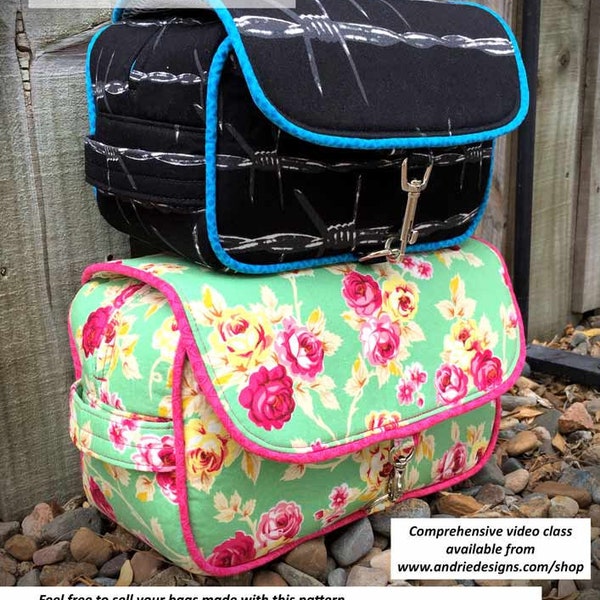 Hang About Toiletry Bag Pattern: Travel Organizer, Two Sizes (PDF Pattern)
