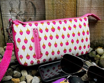 Patrón de neceser básico de verano: Bolso pequeño con cremallera y correa para la muñeca (patrón en PDF)