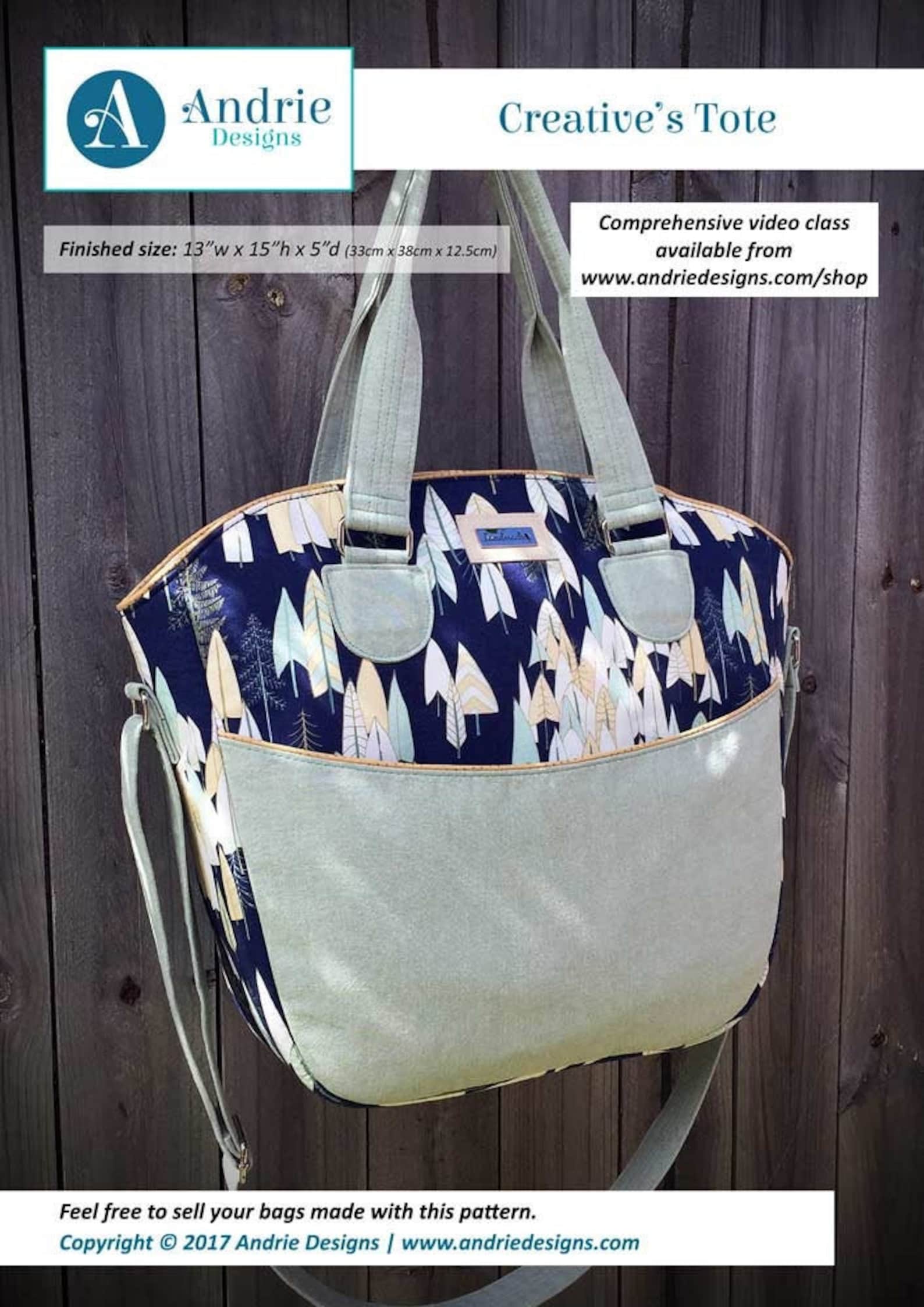 Tote Bag Pattern Creative's Tote Large Tote Bag Tote | Etsy