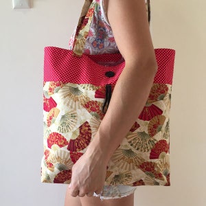 Reusable grocery bag pattern, reusable shopping bag pattern, market tote PDF, grocery bag pattern, shopping tote, reusable bag PDF image 2