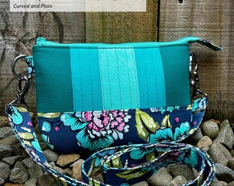 Patrón de bolso de mano Round It Up: Bolso pequeño redondeado con cremallera y correa para la muñeca (patrón en PDF)