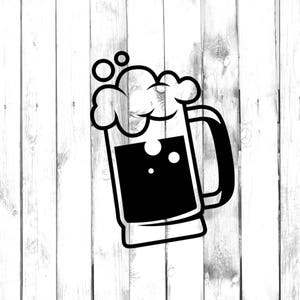 Bubbly Beer Mug - Di Cut Decal - Home/Laptop/Computer/Truck/Car Bumper Sticker Decal