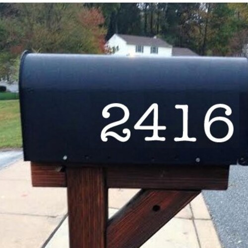 Mailbox Address Number Stickers cost is for up to 4 Etsy