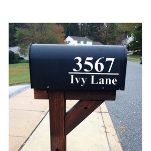Custom Mailbox Numbers and Street Name - Car/Truck/Home/Laptop/Computer/Phone Decal