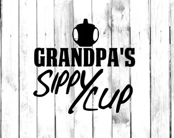 Papi Tumbler Car Vinyl Sticker Grandpa Decal for Laptop Mug