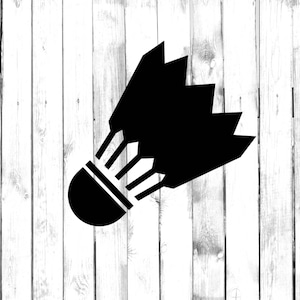 Badminton Shuttlecock, Birdie - Di Cut Decal - Car/Truck/Home/Phone/Computer/Laptop Decal