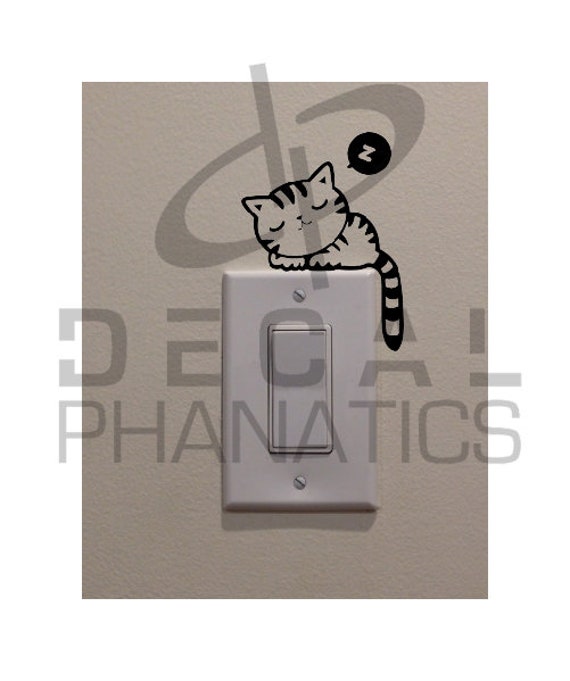Cat Sleeping on Light Switch 4 High Bedroom/home - Etsy