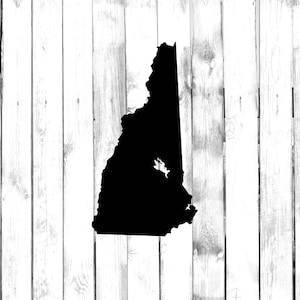 New Hampshire State Silhouette - Car/Truck/Phone/Computer/Home/Laptop Decal