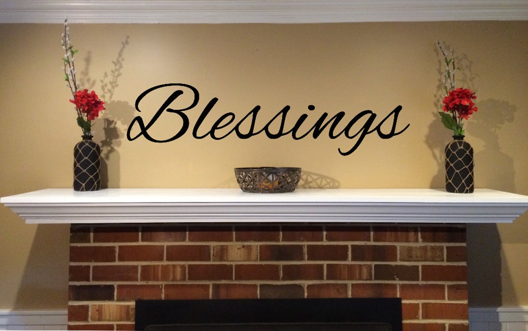 Blessings Home Decor Wall Decal Etsy